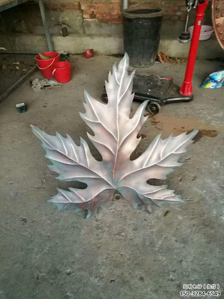 树叶雕塑 抽象艺术植物雕塑 烤漆花卉雕塑 树叶雕塑 抽象艺术植物雕塑 烤漆花卉雕塑