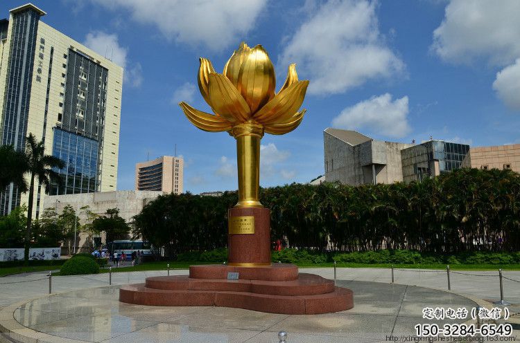 公园紫?；ǖ袼?户外花卉雕塑 抽象花朵雕塑