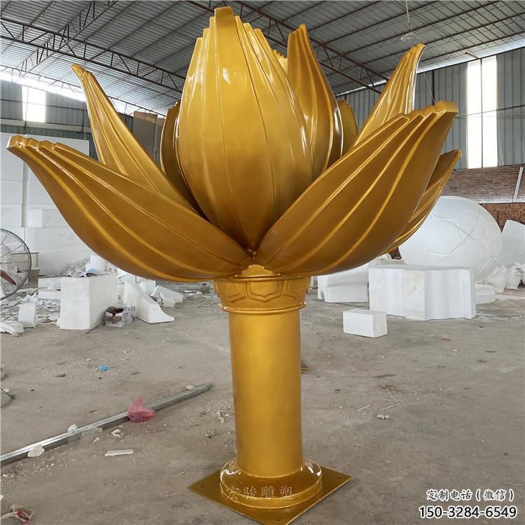 街道紫?；ǖ袼?现代景观花朵雕塑 彩绘花卉雕塑