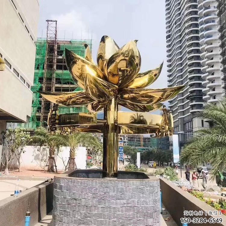 紫?；ǖ袼?抽象艺术花朵雕塑 烤漆花卉雕塑
