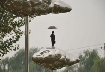 村口荷叶雕塑 哑光植物雕塑 公园花卉雕塑