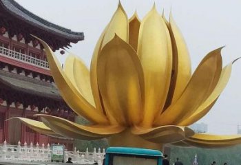 酒店紫?；ǖ袼?景观美陈花卉雕塑 现代花朵雕塑