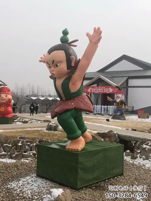 园林葫芦娃雕塑厂 城市广场雕塑 步行街摆件 园林葫芦娃雕塑厂 城市广场雕塑 步行街摆件