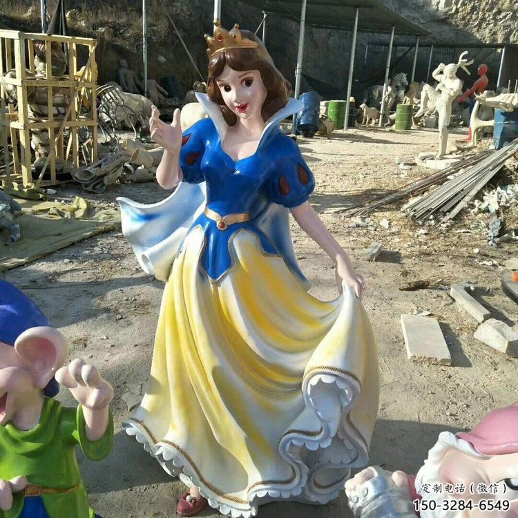 街道白雪公主雕塑 现代景观动漫雕塑 彩绘卡通雕塑 街道白雪公主雕塑 现代景观动漫雕塑 彩绘卡通雕塑