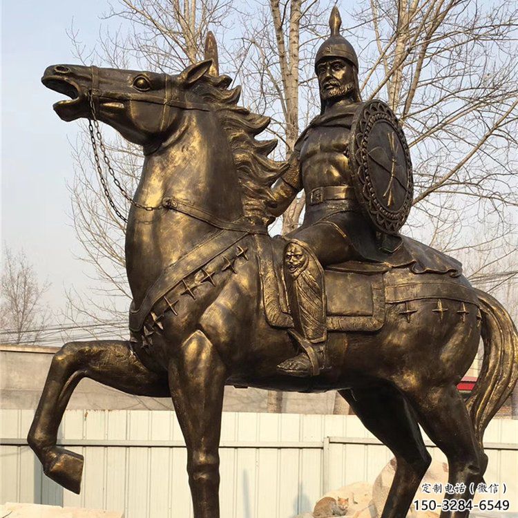 大型武士雕塑 欧式步行街人物雕塑 彩绘古代雕塑 大型武士雕塑 欧式步行街人物雕塑 彩绘古代雕塑