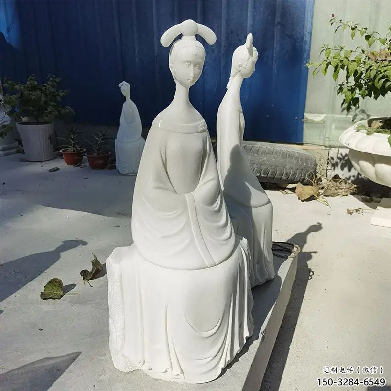 园林仕女雕塑 风景区古代雕塑 广场小品