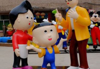 售楼处大头儿子雕塑 商业街雕塑 卡通摆件