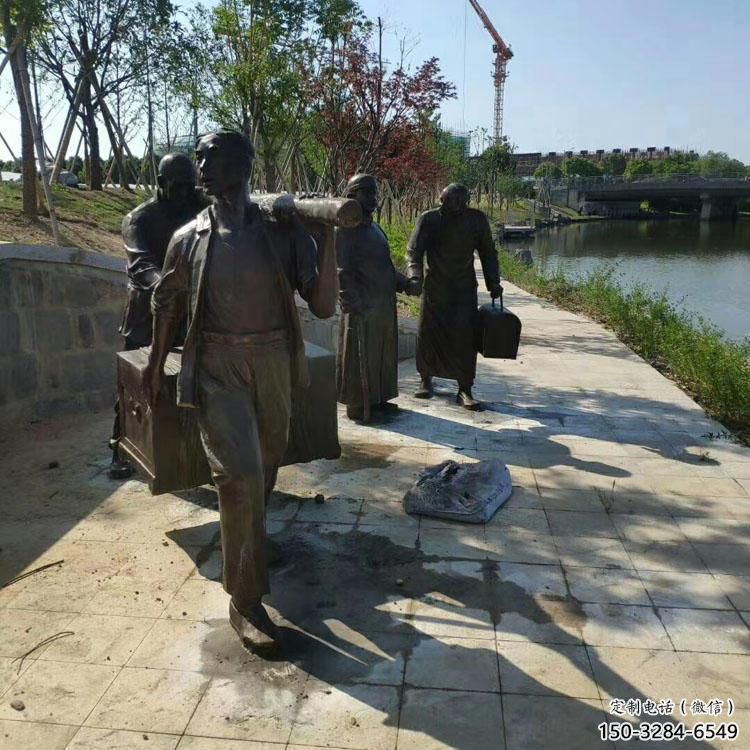 园林钓鱼雕塑 城市广场雕塑 步行街摆件 园林钓鱼雕塑 城市广场雕塑 步行街摆件