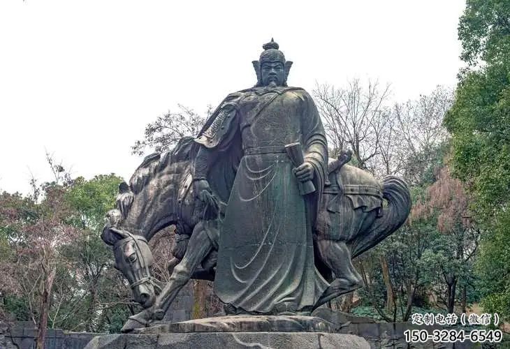 现代岳飞雕塑 大型别墅区名人雕塑 铸铜肖像雕塑 现代岳飞雕塑 大型别墅区名人雕塑 铸铜肖像雕塑