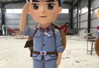 村口交警雕塑 哑光军人雕塑 公园士兵雕塑