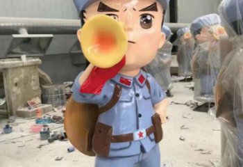 房地产交警雕塑 现代景观士兵雕塑 几何军人雕塑