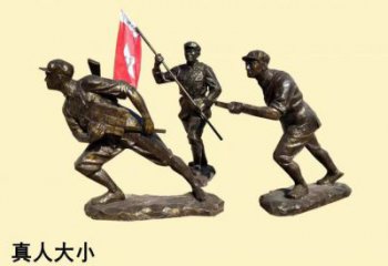公园交警雕塑 户外军人雕塑 抽象士兵雕塑