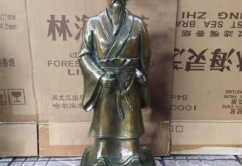 中式扁鹊雕塑 铸铜名医雕塑 仿古药王雕塑