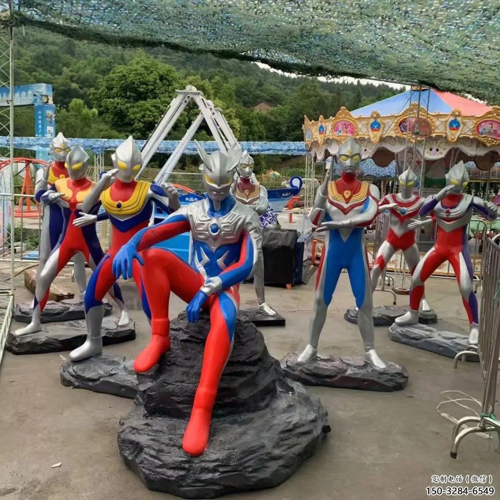 彩绘奥特曼雕塑 大型城市雕塑 商业街摆件 彩绘奥特曼雕塑 大型城市雕塑 商业街摆件