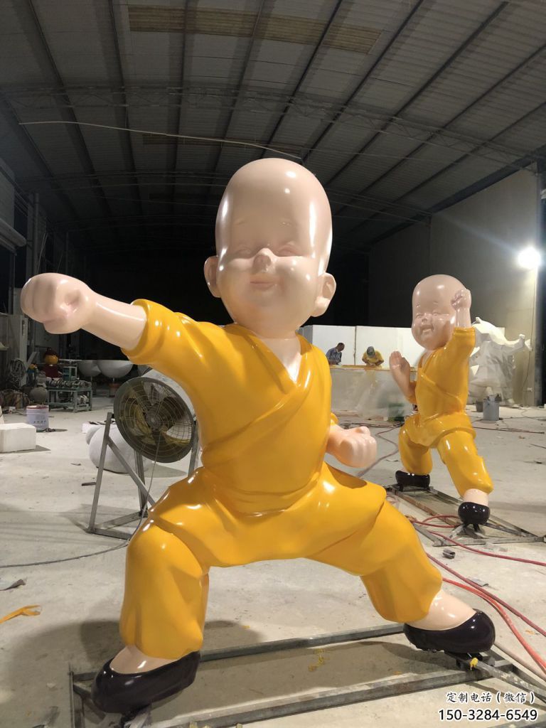 景观小和尚雕塑 烤漆大型儿童雕塑 酒店肖像雕塑 景观小和尚雕塑 烤漆大型儿童雕塑 酒店肖像雕塑