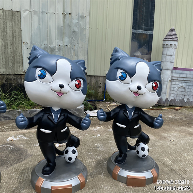 黑猫警长雕塑生产 烤漆大型卡通雕塑 仿真雕塑 黑猫警长雕塑生产 烤漆大型卡通雕塑 仿真雕塑