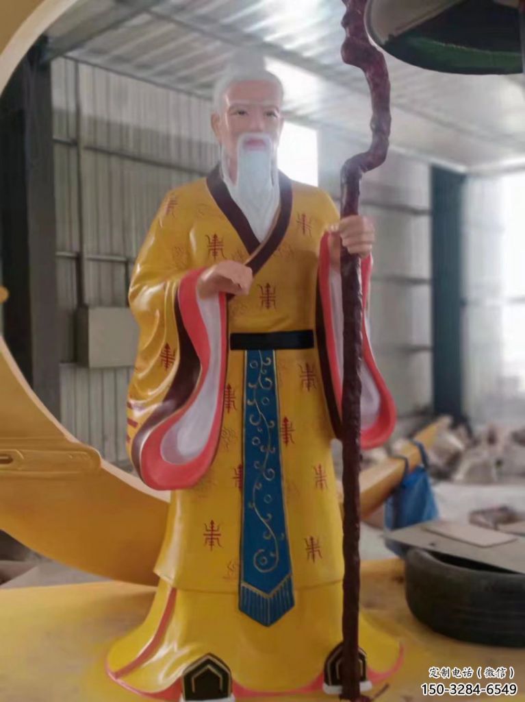 月老雕塑 步行街古代雕塑 大型神话雕塑