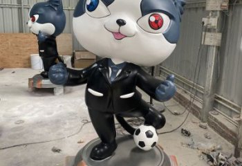 动漫黑猫警长雕塑 步行街卡通雕塑 大型雕塑