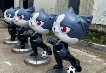 黑猫警长雕塑厂家 仿真卡通雕塑 街头雕塑