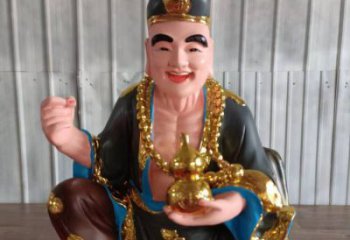 济公雕塑 佛像摆件 彩绘神话雕塑