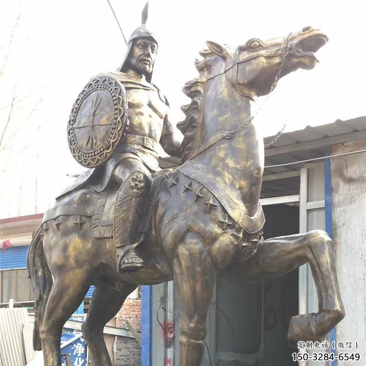 骑马人雕塑 风景区几何雕塑 广场小品