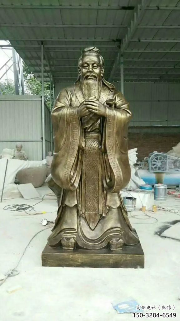 大型孔子雕塑 欧式步行街雕塑 彩绘古代雕塑 大型孔子雕塑 欧式步行街雕塑 彩绘古代雕塑