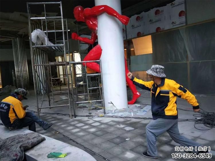 大型蜘蛛侠雕塑 商业街广场雕塑 彩绘摆件 大型蜘蛛侠雕塑 商业街广场雕塑 彩绘摆件