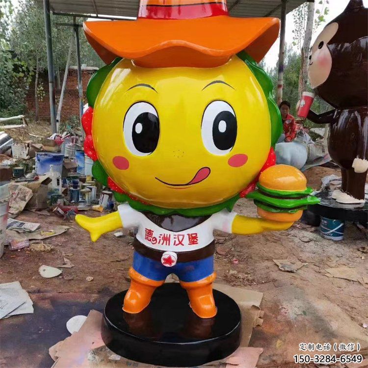 售楼处公仔雕塑 商业街雕塑 卡通摆件