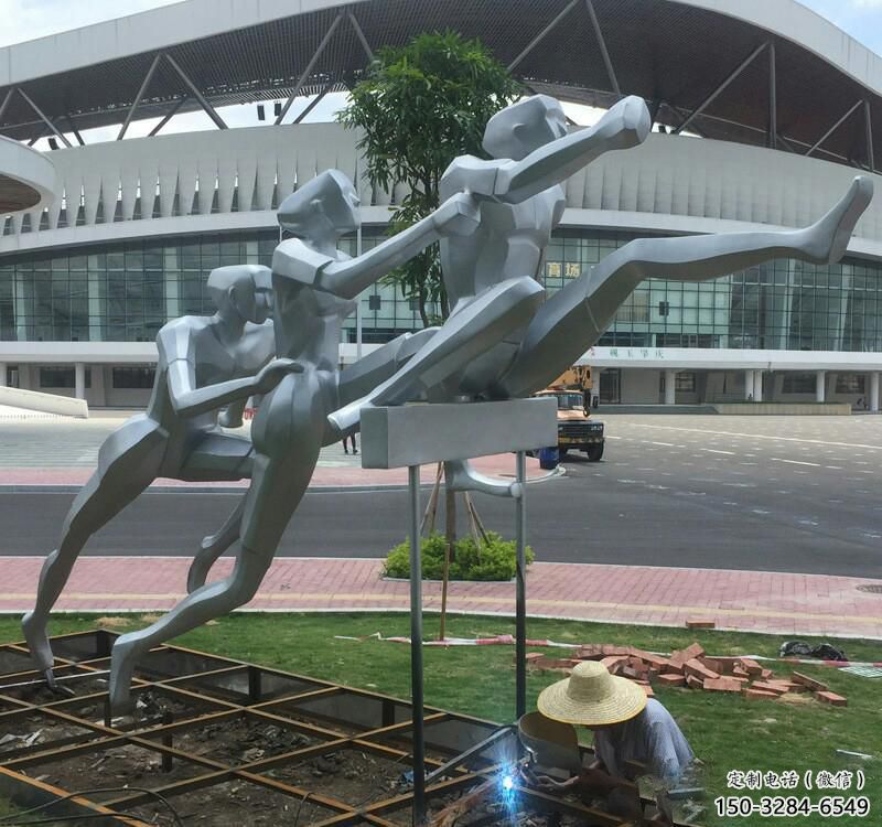 园林跨栏雕塑 大型景观体育雕塑 中式运动员雕塑 园林跨栏雕塑 大型景观体育雕塑 中式运动员雕塑