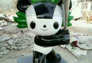 户外福娃雕塑 喷漆景观体育雕塑 彩绘奥运雕塑