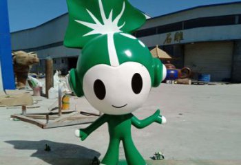 商业街福娃雕塑 烤漆体育雕塑 彩绘奥运雕塑