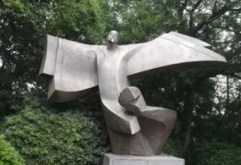 大门口李白雕塑 发光公园古代雕塑 仿真诗人雕塑