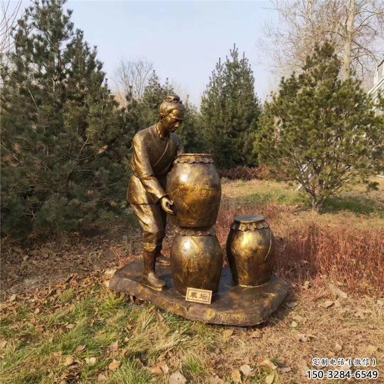 街道酿酒雕塑 现代景观酒文化雕塑 彩绘民俗雕塑 街道酿酒雕塑 现代景观酒文化雕塑 彩绘民俗雕塑