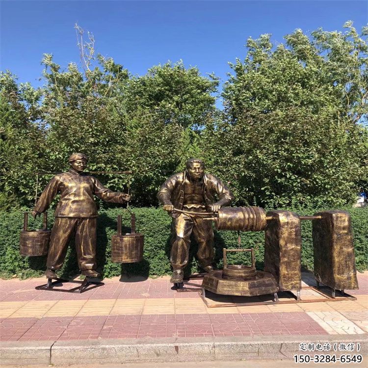 美陈茶道雕塑 户外民俗雕塑 酒店制茶雕塑 美陈茶道雕塑 户外民俗雕塑 酒店制茶雕塑