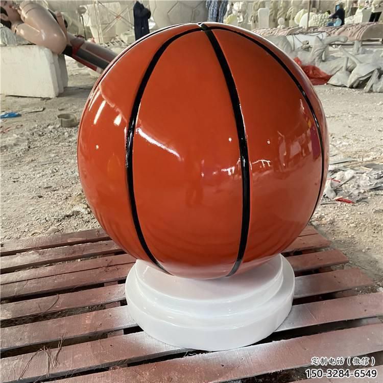 景观篮球雕塑 剪影景观球形雕塑 商业街球类雕塑