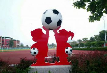 大门口足球雕塑 发光公园球形雕塑 仿真球类雕塑