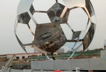 酒店足球雕塑 景观美陈球形雕塑 现代球类雕塑