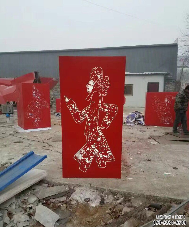 别墅区皮影雕塑 仿真传统雕塑 大型雕塑 别墅区皮影雕塑 仿真传统雕塑 大型雕塑