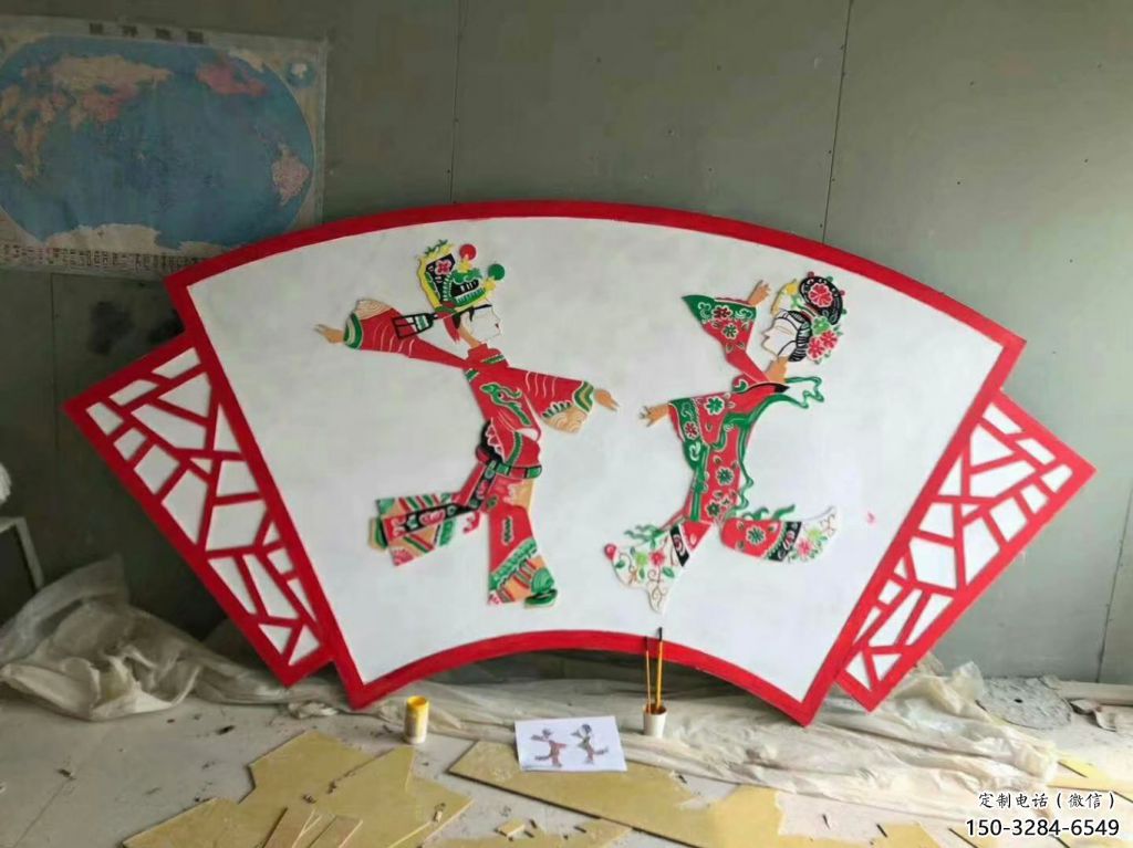 农村皮影雕塑 抽象艺术传统雕塑 烤漆雕塑 农村皮影雕塑 抽象艺术传统雕塑 烤漆雕塑