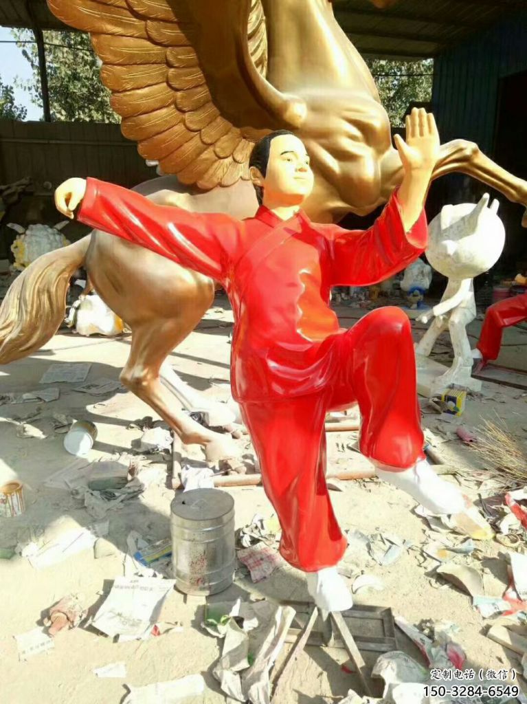 宾馆武术雕塑 烤漆练拳雕塑 大型练拳雕塑 宾馆武术雕塑 烤漆练拳雕塑 大型练拳雕塑
