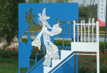 村口皮影雕塑 仿古雕塑 公园传统雕塑