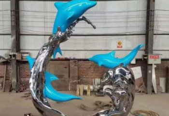 浪花雕塑厂家，抽象艺术造型，户外广场小品