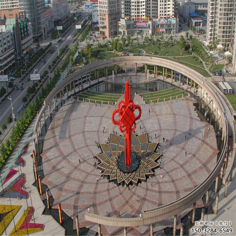 大型中国结雕塑 欧式步行街雕塑 彩绘文化雕塑 大型中国结雕塑 欧式步行街雕塑 彩绘文化雕塑