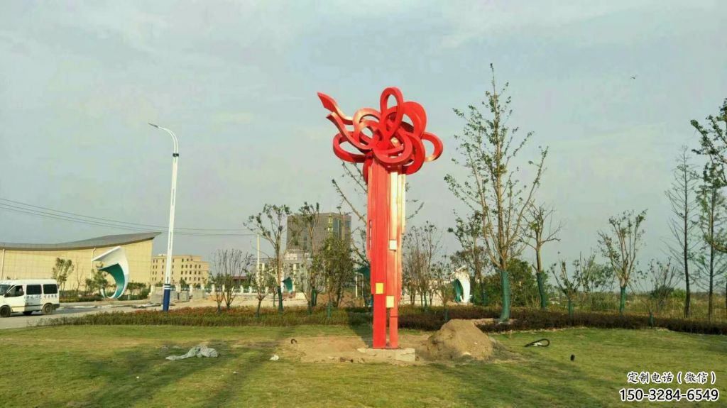 政府中国结雕塑 仿真景观雕塑 烤漆文化雕塑 政府中国结雕塑 仿真景观雕塑 烤漆文化雕塑
