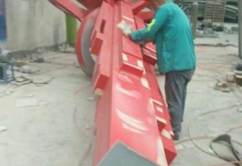 希望中国结雕塑 景观校园雕塑 商业街文化雕塑