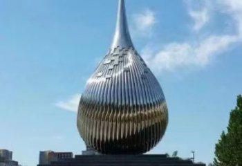 步行街水珠雕塑 游乐场泪滴雕塑 铸造雕塑