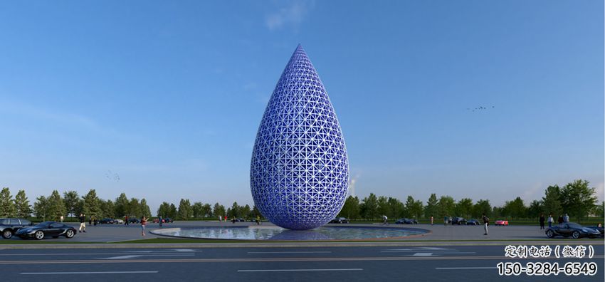 大型商場(chǎng)水珠雕塑 仿真淚滴雕塑 鏡面雕塑