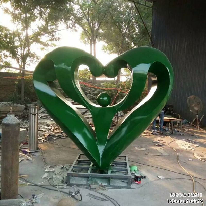 仿真爱心雕塑 电镀现代雕塑 广场雕塑 仿真爱心雕塑 电镀现代雕塑 广场雕塑