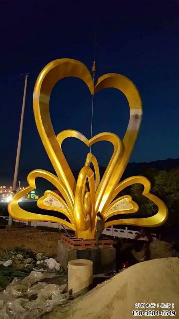 景观双心雕塑 仿真桃心雕塑 景观心心相印雕塑 景观双心雕塑 仿真桃心雕塑 景观心心相印雕塑