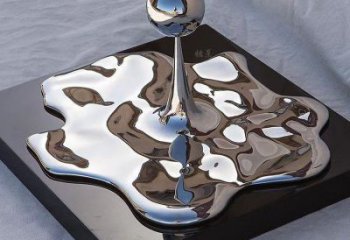 泪滴水珠雕塑 彩绘剪纸雕塑 校园雕塑